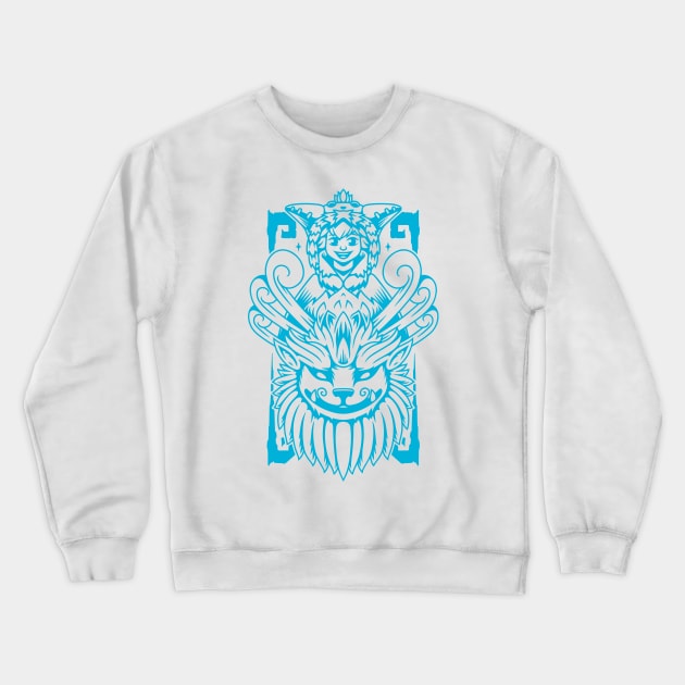 Boy & Yeti Crewneck Sweatshirt by Alundrart